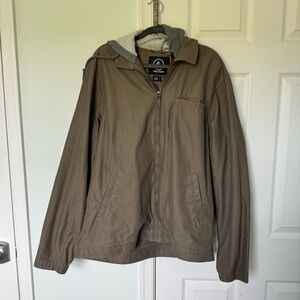 Volcom Men's Tan Hooded Jacket